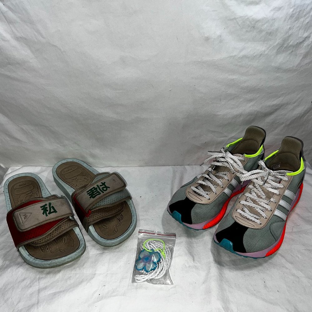 Adidas Human Made x NIGO Friendship Pack Green Tint Shoe and Sandal sZ 11.5/12